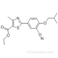 Ethyl 2- (3-Cyano-4-isobutoxyphényl) -4-méthyl - 5- thiazole carboxylate CAS 160844-75-7